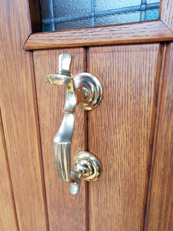 solid brass doctor's door knocker