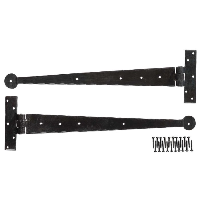 Hand Crafted Iron 18 inch T-Hinges (pair) (VDK-54)