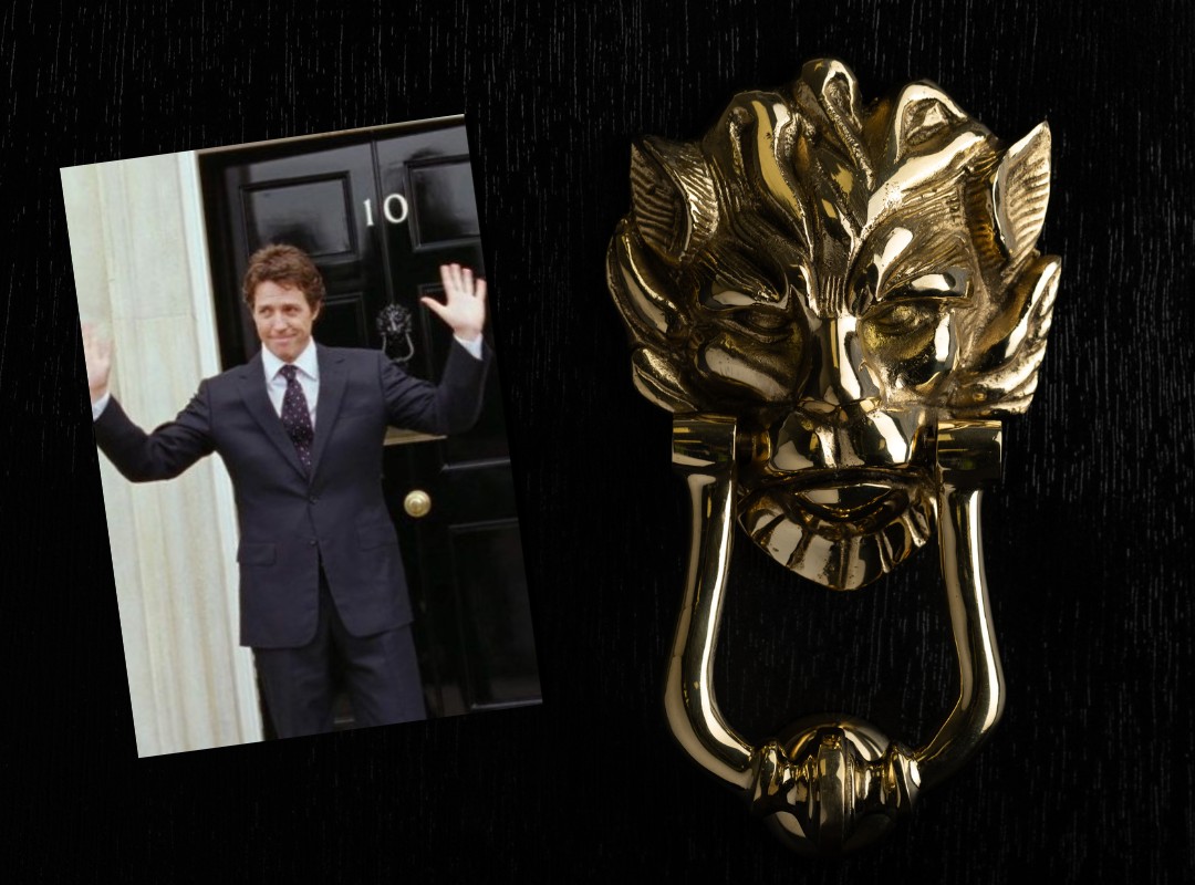 Solid Brass Lion Head Door Knocker