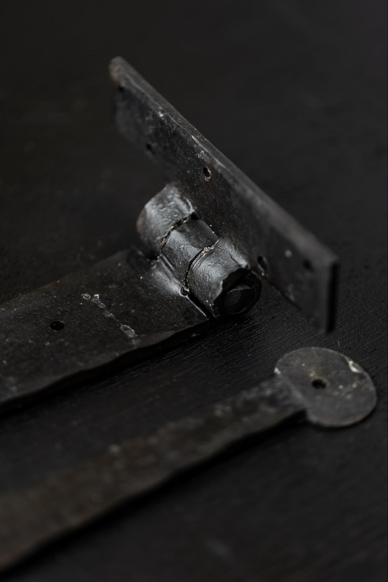 Period ironmongery - iron hinge