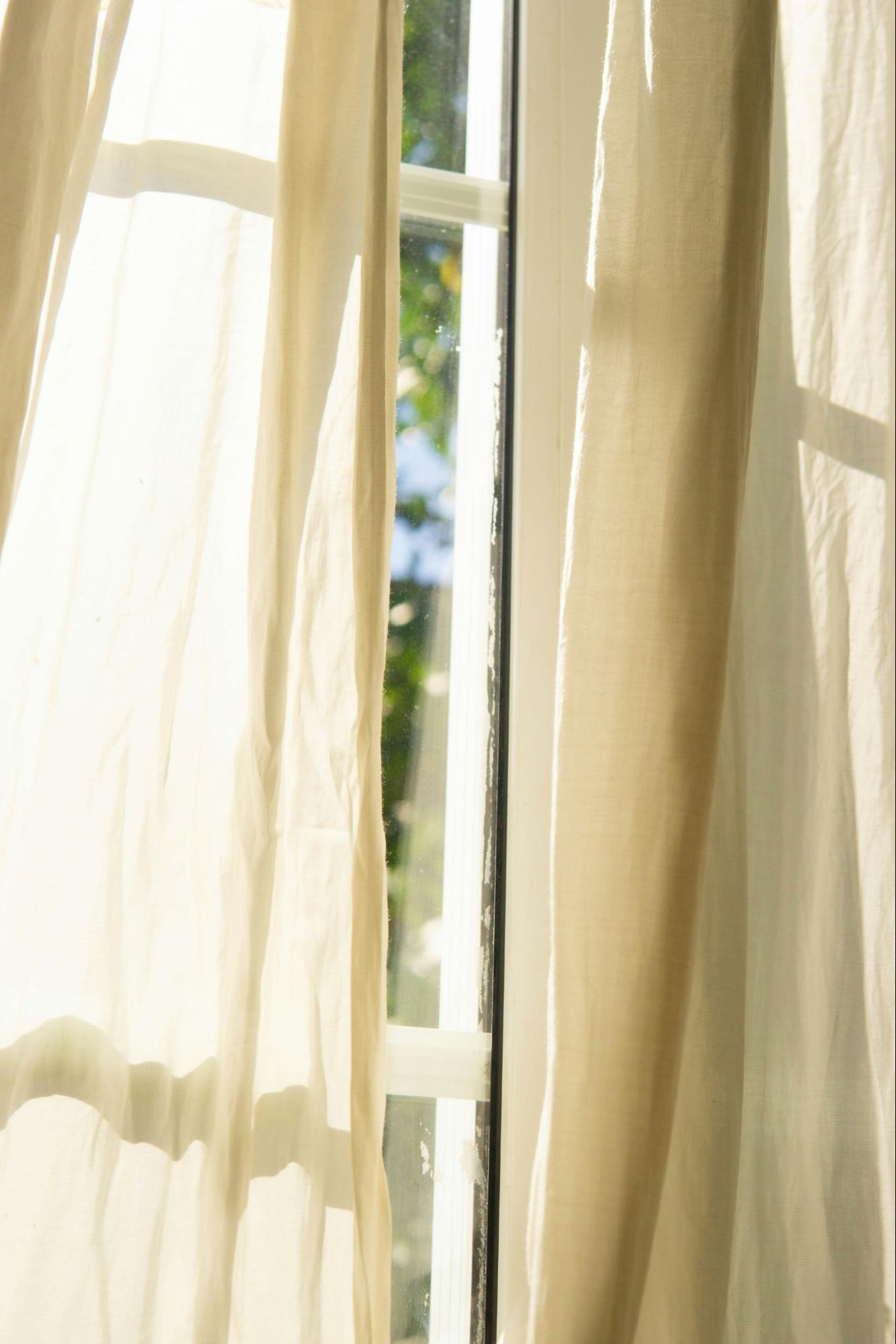 Small heritage home upgrades - lightweight curtains