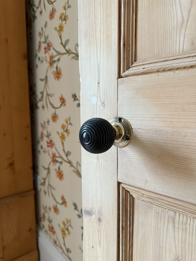 Wood is another popular choice for doorknobs