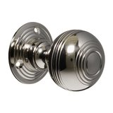 Georgian+Door+Knobs+%2D+Nickel+Reeded+%28pair%29 (VDK-10)