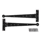 Hand Crafted Iron 15 inch T-Hinges (pair)