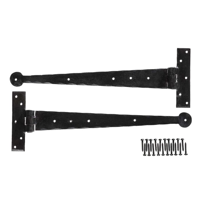 Hand Crafted Iron 15 inch T-Hinges (pair) (VDK-55)
