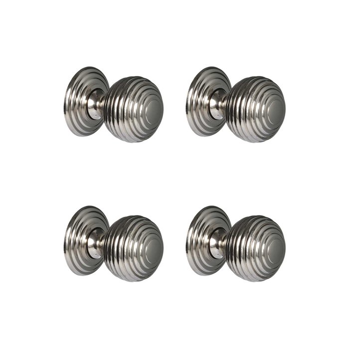 Victorian Cupboard Knob Nickel Beehive (single)