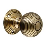 Victorian+Door+Knobs+%2D+Brass+Beehive+%28pair%29 (VDK-1)