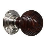 Victorian+Door+Knobs+%2D+Hardwood+Beehive+%2D+Nickel+%28pair%29 (VDK-8)